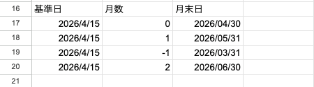 08 result eomonth variations